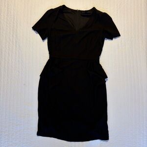 Forever 21 Black LBD Little Black Dress with Peplum Detail
